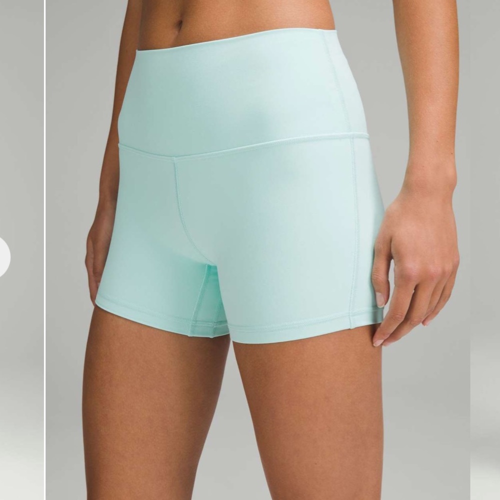 lululemon athletica Mint Green Bike Shorts